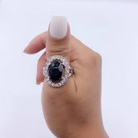 Bling Blitz Black ring (Paparazzi)