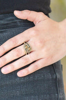 Collect Up Front Brass Ring (Paparazzi)