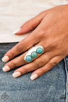 Eco Queen Blue Ring (Paparazzi)