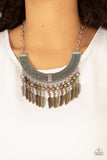 Fierce in Feathers  necklace (Paparazzi)