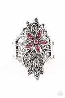 formal floral pink ring (Paparazzi)