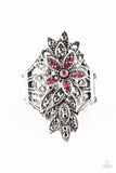 formal floral pink ring (Paparazzi)