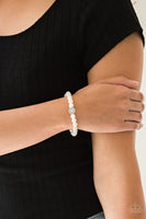 Follow my lead white  bracelet (Paparazzi)