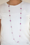 Glassy Glamorous Purple Necklace (Paparazzi)