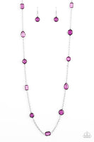 Glassy Glamorous Purple Necklace (Paparazzi)