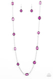 Glassy Glamorous Purple Necklace (Paparazzi)