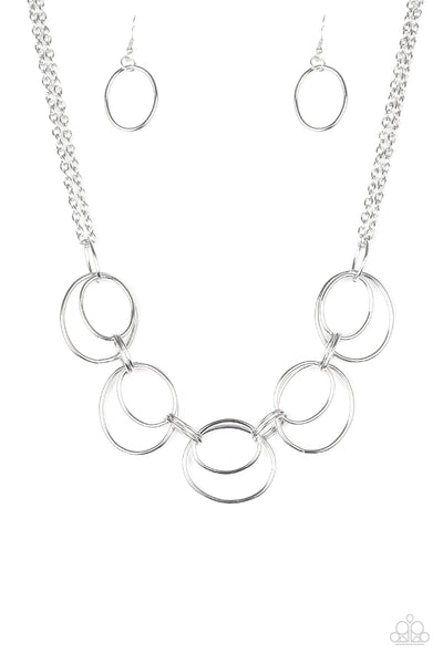 Urban Orbit Silver Necklace