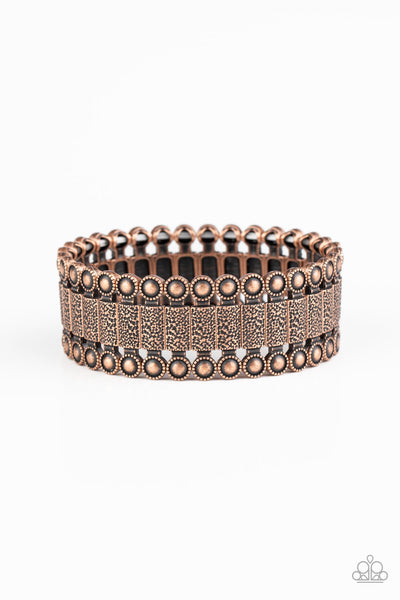 rustic rhythm copper bracelet paparazzi