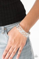 yours and vine white bracelet paparazzi